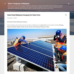 Solar Panel Malaysia Company for Solar Farm