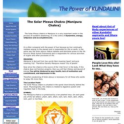 The Solar Plexus Chakra (Manipura chakra)