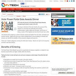 Solar Power Portal Gala Awards Dinner