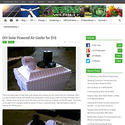 DIY Solar Powered Air Cooler for $15