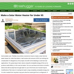 Make a Solar Water Heater for Under $5