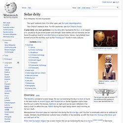 Solar deity