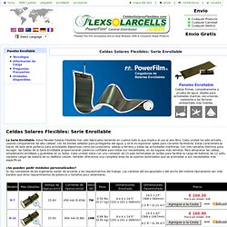 Celdas Solares Flexibles: Serie Enrollable