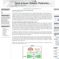 Less known Solaris Features: iSCSI with COMSTAR - c0t0d0s0.org