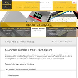 SolarWorld Inverters and Monitors
