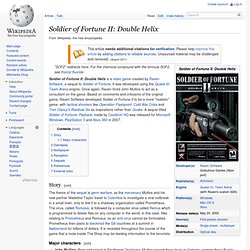 Soldier of Fortune II: Double Helix - Wikipedia, the free encycl