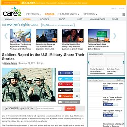 Soldiers Raped in the U.S. Military