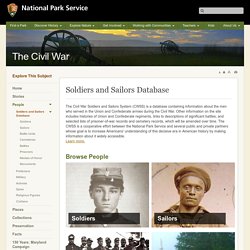 Soldiers and Sailors Database - The Civil War