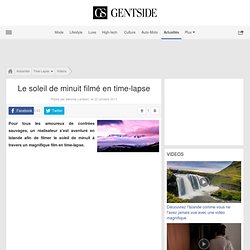 Video Le soleil de minuit filmé en time-lapse