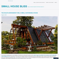 The Soleta zeroEnergy One, a small sustainable house