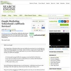 Google Soliciting AdWords Clients To Yellowbook
