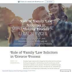 Role of Family Law Solicitors in Divorce Process – John W Davies Solicitors