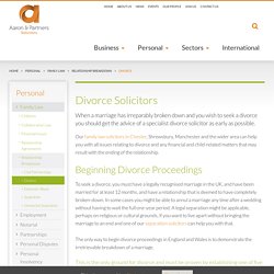 Divorce Solicitors Chester & Shrewsbury