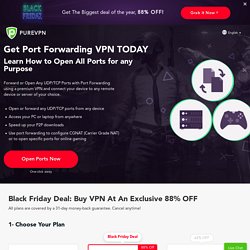 Get a Solid & Reliable Port Forwarding VPN & Open All Ports