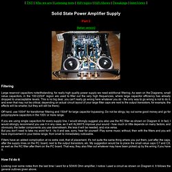 Solid State Power Amplifier Supply Part 3