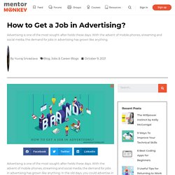 How to Get a Job in Advertising?