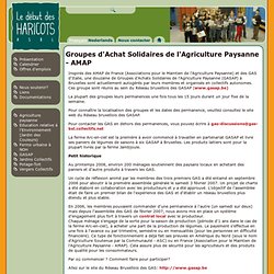 Groupes d'Achat Solidaires de l'Agriculture Paysanne - AMAP
