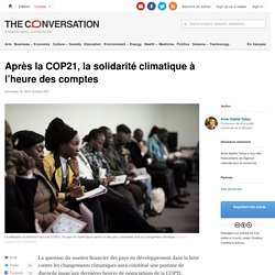 Après la COP21, la solidarité climatique à l’heure des comptes