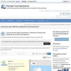 Annuaire des ONG de solidarité et humanitaire