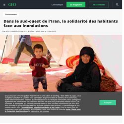 Dans le sud-ouest de l'Iran, la solidarité des habitants face aux inondations - Geo