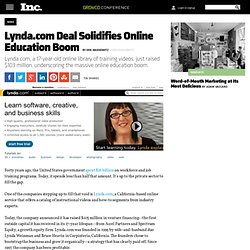 Lynda.com Deal Solidifies Online Education Boom