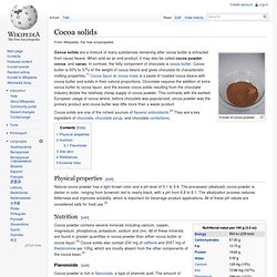 Cocoa solids