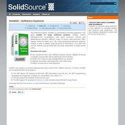 SolidSX - Analyze source code dependencies and metrics