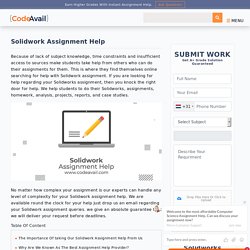SolidWorks Assignment Solutions