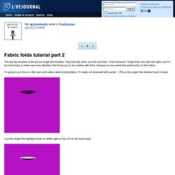 solitarytree: Fabric folds tutorial part 2