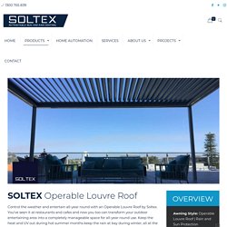 Soltex Operable Louvre Roof - Soltex