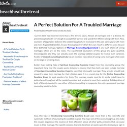 A Perfect Solution For A Troubled Marriage
