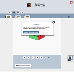 Solution du Rubik's Cube
