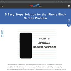 Solution For The IPhone Black Screen Problem In 5 Easy Steps