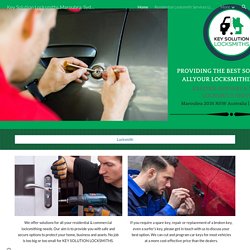Key Solution Locksmiths Maroubra, Sydney