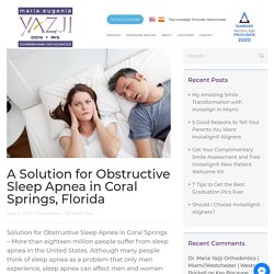 Solution for Obstructive Sleep Apnea in Coral Springs