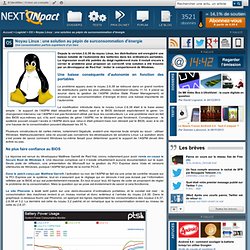 Noyau Linux : une solution au pépin de surconsommation d'énergie - Actu PC INpact
