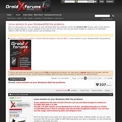 Linux solution to your Windows/RSD lite problems
