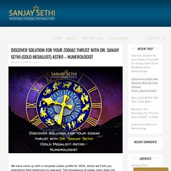 Get solution for your Zodiac Sign with Famous Numerologist