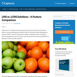 LMS vs. LCMS Solutions – A Feature Comparison
