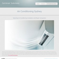 Geminair Solutions - Air Conditioning Sydney