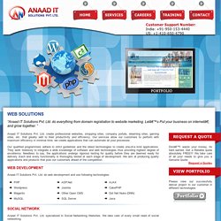 Web Solutions, Website Development, E-commerce, .Net, Web Designing