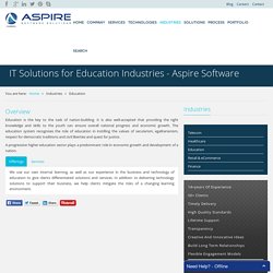 IT Solutions for Education Industries - Aspire Software
