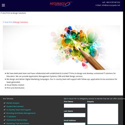 Accuracy Education Ltd - One Of The Best IT and Print Design Solutions Company