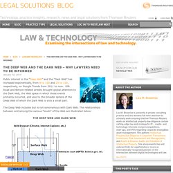 Legal Solutions Blog The Deep Web and the Dark Web – Why Lawyers Need to Be Informed