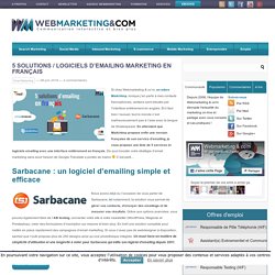 5 solutions / logiciels d’emailing marketing en français