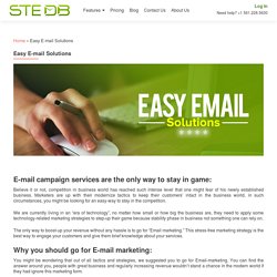 Email Marketing Services Provider - STEDB