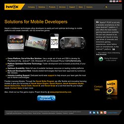 Solutions for Mobile Developers