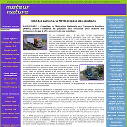CO2 des camions, la FNTR propose des solutions - politique-transport_France -
