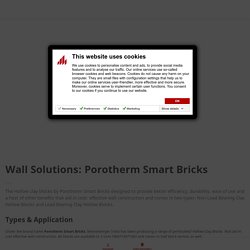 Wall Solutions: Porotherm Smart Bricks