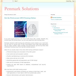 Get Professional AWS Training Online with Penmark Solutions